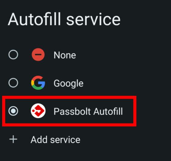 Verify AutoFill setting
